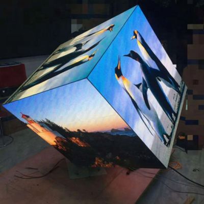 Indoor 6 Sides Smd3535 2000nits Cube LED Video Wall P3.91mm For DJ Stage