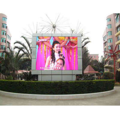 سطوع عالٍ P10 أدى عرض لوحة لوحات SMD مقاوم للماء IP65 خارجي P10 شاشة LED ثابتة للطريق السريع على جانب الطريق