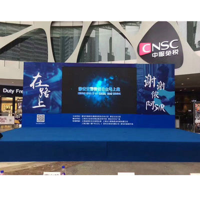 داخلي P4.81 تحديث عالٍ كامل اللون SMD LED تلفزيون إعلان فيديو حائط 500 * 500 مم 500 * 1000 مم تأجير خزانات شاشة ليد