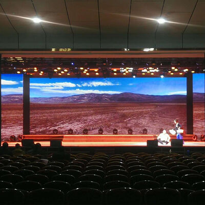 شاشات LED المسرحية في الداخل شاشة HD مع تشكيل RGB 3 في 1 بكسل وتثبيت سهل لعرض الفيديو