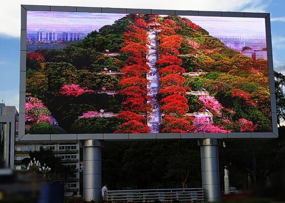 مضاد للماء الشاشة الضوئية الكبيرة P6 الإطار الثابت الشارع الإعلانية الشاشة الجدارية
