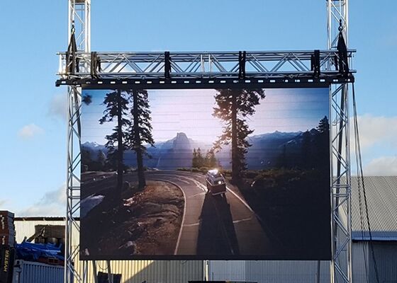 عازل المياه الخزانة مفتوحة P6 في الهواء الخارجي عرض شاشة LED كامل اللون