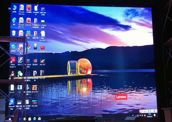 مصباح LED P3.91 شاشة LED داخلية / خارجية على الحائط شاشة LED 3840Hz معدل تحديث