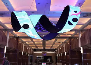 الملعب الشاشة الكبيرة الشاشة الحائط LED عرض مرن P4.81 داخلية ثابتة / تأجير التثبيت