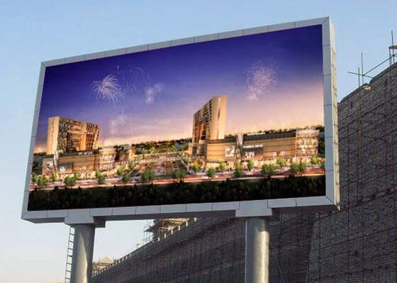 عازلة للماء الخدمة الخلفية المفتوحة الخزانة P10 الخارجية كامل لون شاشة LED