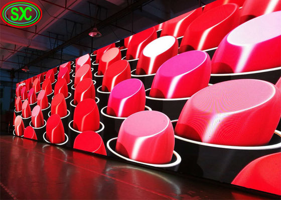 1200cd/M2 سطوع لوحة LED منحنية ، HD الإيجار P2.9 P3.91 P4.81 شاشة LED خلفية المسرح