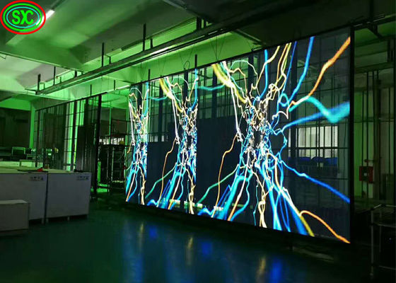 P3.91 الشاشة الشفافة الزجاجية LED Display Brightness For Window Display الشاشة الزجاجية LED Display