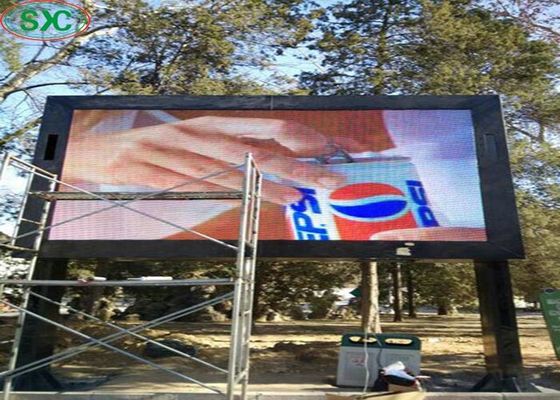 سعر جيد P10 الإعلان كبير شاشة ملونة كاملة في الهواء الطلق العمود أدى الجدار الفيديو الانترنت