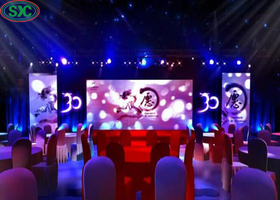 سعر جيد P4 داخلي كامل اللون شنقا شاشة LED فيديو الجدار 1/8 المسح الضوئي مع يموت الصب الألومنيوم الانترنت