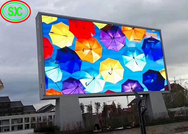 إعلانات شاشة LED P8 كاملة اللون وحدات 256 * 128mm 1/4 مسح خارجية أدى لوحة الإعلانات