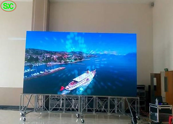 سعر جيد شاشة LED للإيجار تأجير الإعلانات LED الداخلية شاشة العرض 512 * 512mm P4 بالألوان الكاملة أدى الجدار الفيديو الانترنت