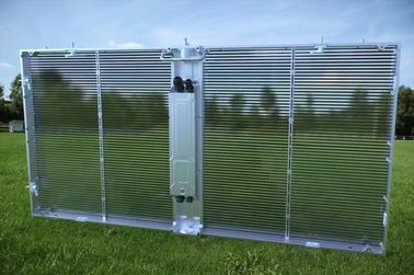 شاشة LED شفافة عالية السطوع والملونة بالكامل لوحة إعلان SMD2121