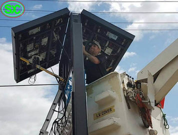 P2.5 مربع الإعلانات الخارجية المقاومة للماء كامل اللون HD LED الصب الصب الألومنيوم الشاشة