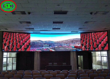 شاشة شاشة LED ضخمة فيديو حائط P2 P3.91 الإعلانات الداخلية مربع منحني عرض داخلي كامل اللون