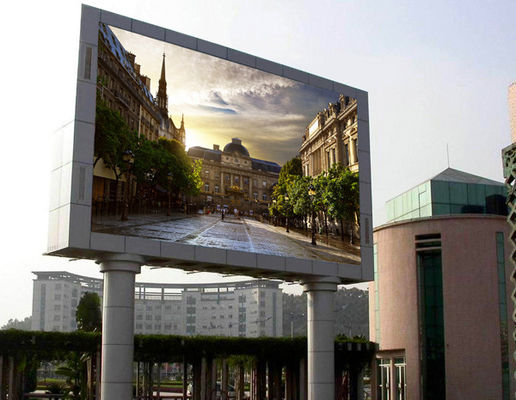 الصين الملونة الكاملة في الهواء الطلق الملعب LED شاشة العرض P10 IP65 960x960mm خزانة