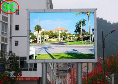P4 شاشة إعلانات LED للخارج ، شاشة 64 * 32 وحدات الدقة شاشة LED باللون الكامل للخارج