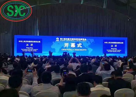 شاشة إستئجار LED باللون الكامل في الهواء الطلق ، شاشة فيديو شفافة بمسافة 6 مم