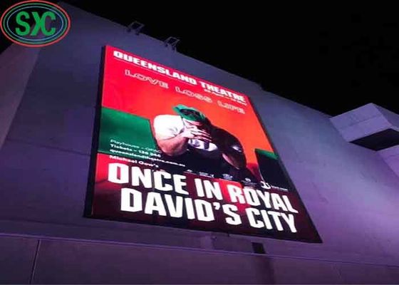 شاشة LED ذات دقة عالية 5mm Pixel Pitch SMD خارجية IP65 مقاومة للماء RGB Media Wall مع دقة 32 * 32 Module