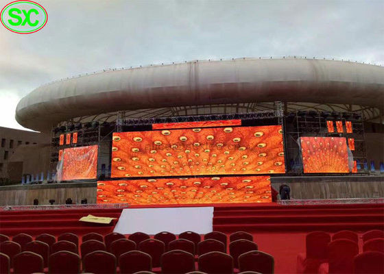 سعر جيد شاشة LED للإيجار P4.8 6500K - 9500K في الهواء الطلق خلفية الشاشة الانترنت