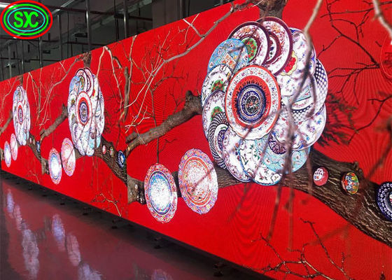 1200cd/M2 سطوع لوحة LED منحنية ، HD الإيجار P2.9 P3.91 P4.81 شاشة LED خلفية المسرح