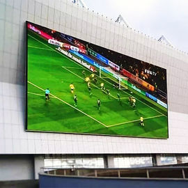 ملون كامل ملعب كرة القدم في الهواء الطلق شاشة LED P10 ضوء عالي HD 960 * 960mm Billboard