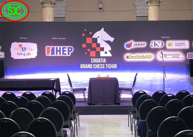 شاشة LED خفيفة الوزن P3.91 داخلية HD كاملة الألوان الإعلانات شاشة عرض مدعوم من المسرح
