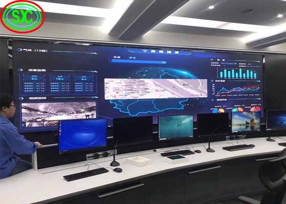 خزانة لوحة LED داخلية محمولة ملونة بالكامل P3.91 مع شاشة LED مزودة بمصدر طاقة Meanwell