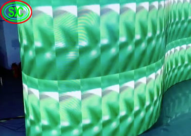MBI5124 IC P3.91 إيجار داخلي شاشة عرض LED منحنية، شاشة متحركة كاملة الألوان