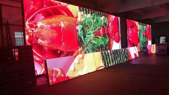 P2.604 داخلية ملونة كاملة استئجار شاشة LED 500x500mm 1000nits الوضوح