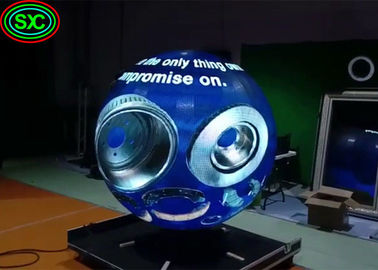 شاشة داخلية 360 درجة أسطوانة LED عرض خارجية عمود منحنى شاشة إعلانية لوحة إعلانية