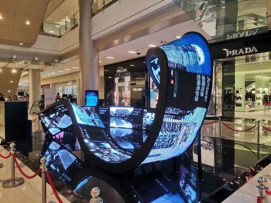 سعر جيد تخصيص داخلي مرن أدى عرض لوحة الكرة المجال شاشة الشكل غير المنتظم الانترنت
