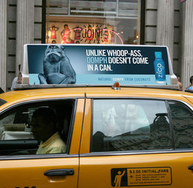 في الهواء الطلق كامل لون P5 LED العرض سقف السيارة إعلانات علامات الجانب المزدوج سيارة أجرة فوق