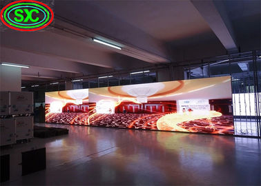 صورة شاشة داخلية مدعومة باللون الكامل لمعرض فيديو HD P4.81 LED Display Rent