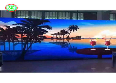 P3.91 HD لون كامل RGBLED الالومنيوم المسالك الصب الشاشة ارتفاع معدل التحديث 500 * 1000MM مجلس الوزراء