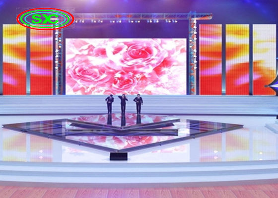 P2.604 داخلية ملونة كاملة استئجار شاشة LED 500x500mm 1000nits الوضوح