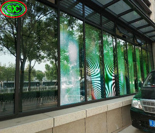 ملون كامل داخلي SMD1921 شفاف LED الفيديو الحائط الشفاف LED شاشة عرض شاشة شفافة LED