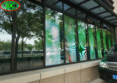 شاشة التثبيت الإيجارية زاوية مشاهدة كبيرة P3.91 P4.81 2500 نيت شاشة LED شفافة