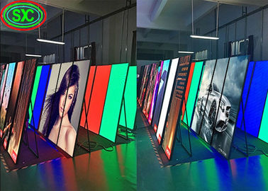 عرض ملصق HD LED P2.5 ملون بالكامل أرضية الإعلان القائم 1/16 جدار المسح