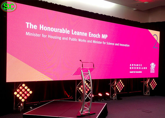 أحداث المسرح GOB P1.6 2500cd / شاشة تلفزيون LED داخلية بالألوان الكاملة الرقمية