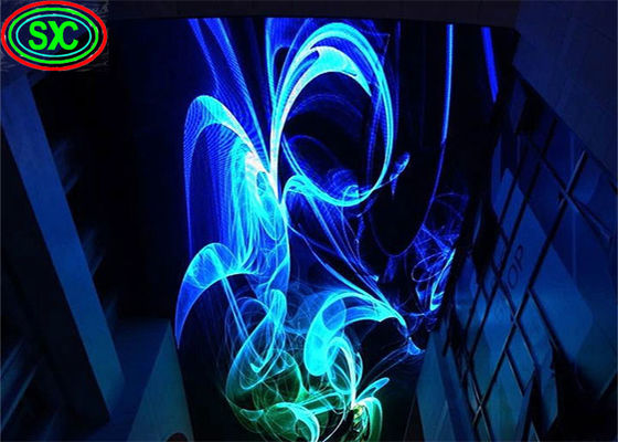 P4 Full Color Hanging LED Rental Screen، High Brightness، 3 Years الضمان عرض مدعوم على محيط الملعب