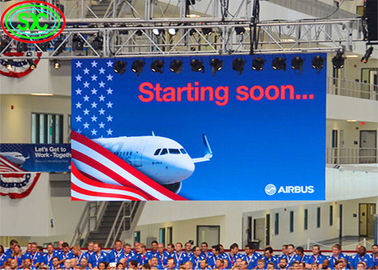 غطاء الألومنيوم المصبوب بالموت P6 Full Color Indoor Suspended LED Screen 2500nits السطوع 27777 نقطة/sqm كثافة البكسل