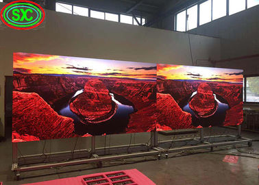 استئجار / صب الصندوق الألومنيوم الفيديو 320 * 160mm P5 داخلية كامل لون عرض LED مطعم فندق الكنيسة