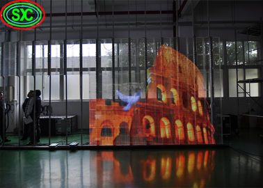 شاشة استئجار مائية في الهواء الطلق فيديو IP65 HD P3.91 شاشة LED شفافة