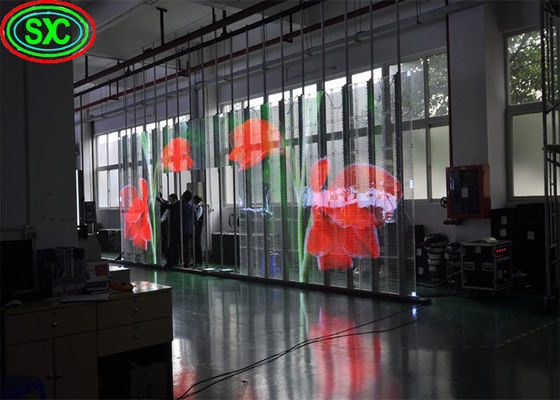 سعر جيد شاشة استئجار مائية في الهواء الطلق فيديو IP65 HD P3.91 شاشة LED شفافة الانترنت