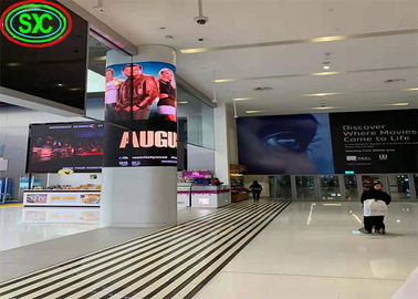 ضوء عالي HD استئجار وحدة ناعمة P2.5 P3 P4 P5 داخلية ثابتة LED حائط فيديو أسطواني مرن