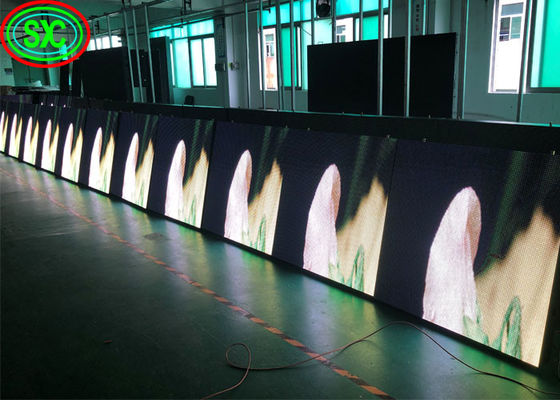 شاشة LED إعلانية خارجية ملونة كاملة عالية الدقة بمعدل تحديث 10 مم أو أكثر، بدون ظلال، 3840 هرتز