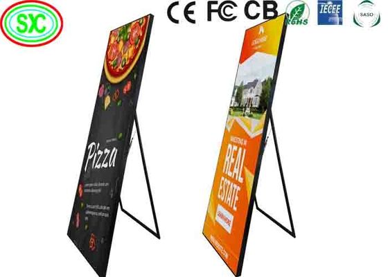 إعلانات عالية الوضوح فوق العمودية P2.5 P3 LED Poster Display يمكن عرض شاشة عرض LED للإيجار