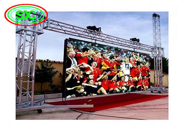 خزانة حديد 960 * 960mm P10 شاشة LED ملونة كاملة خارجية للإعلان