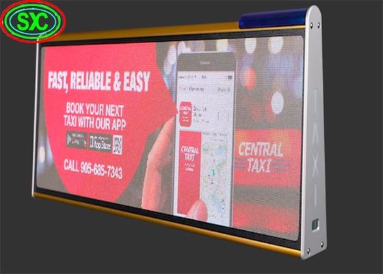 سعر جيد شاشة LED ذات جانب مزدوج P5 الإعلانية علامة السقف للسيارة سيارات الأجرة أعلى شاشة LED الانترنت