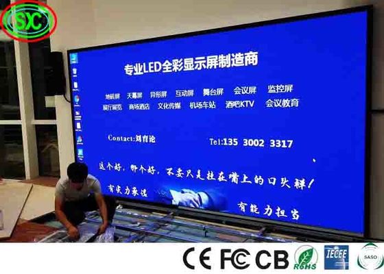 P2-P6 داخلية محمولة LED حائط الفيديو عالية الوضوح الإعلانية HD LED شاشة